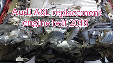 How to replacement engine belt Audi A8L