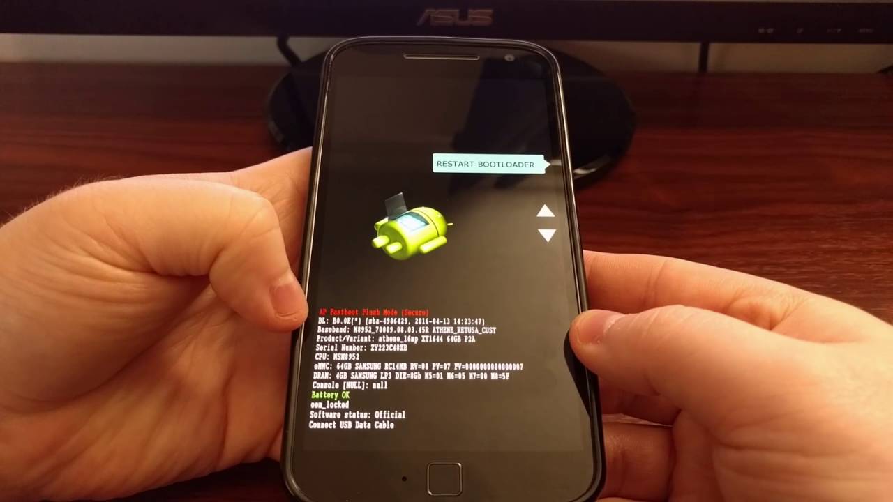 bootloader and fastboot / recovery mode ever… | Moto G4 Plus