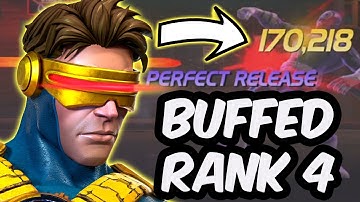 I UNDERSTAND THE GOD TIER HYPE - Buffed 7 Star Rank 4 Cyclops Gameplay - Marvel Contest of Champions