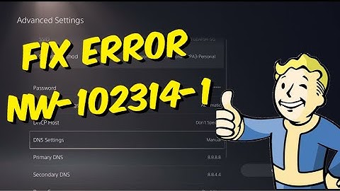 How To Fix PS5 Error NW-102314-1