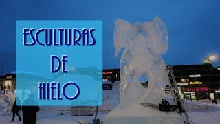 Concurso de esculturas de hielo | Luli en Finlandia