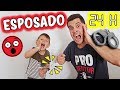 24h ESPOSADO⛓a mi hijo de DOS AÑOS😱 NO ACABA BIEN | Happy Ohana