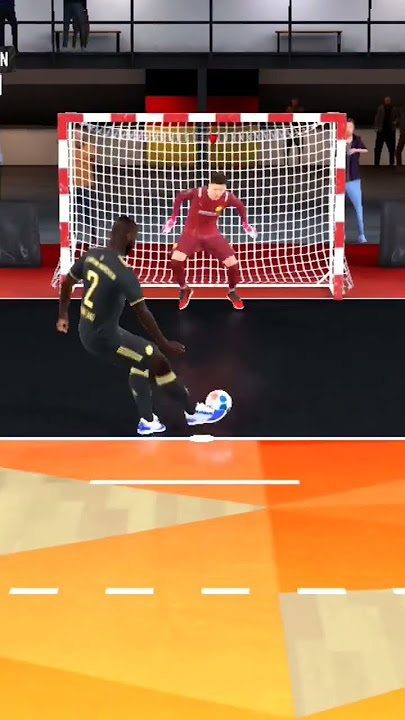 Upamecano shot goes too wide #football #penalty #bayern
