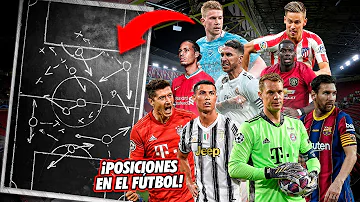 ¿Cuáles son las posiciones de los jugadores en el campo de fútbol?