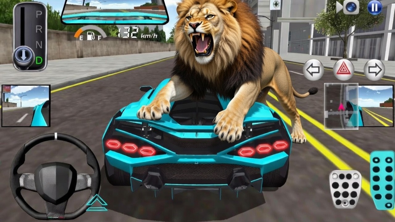 New Lamborghini Aventador Stuck In City - 3D Driving Class - Android GamePlay 