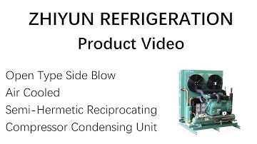 ZHIYUN ZYC Air Cooled Semi-Hermetic Reciprocating Compressor Condensing Unit