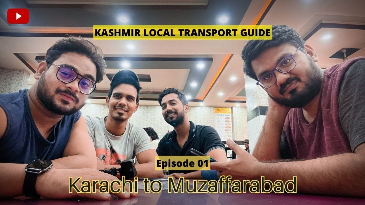 Kashmir Ka Safar | Ep 01: Karachi to Muzaffarabad  | DanishDRP |Local transport guide Khi to Taobat.