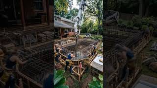 Ultimate Pool Construction Timelapse | Satisfying Backyard Makeover#satisfying #beforeafter