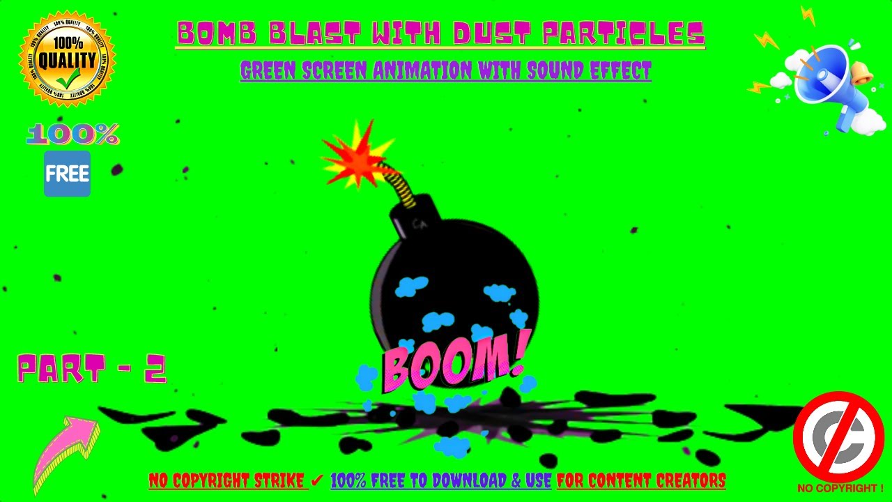 Watch Bomb Blast with Dust ParticlesđŁđ„VFX Animation Green Screen With Sound EffectđNo Copyright Strikeâïž on YouTube Watch Bomb Blast with Dust ParticlesđŁđ„VFX Animation Green Screen With Sound EffectđNo Copyright Strikeâïž on YouTube
