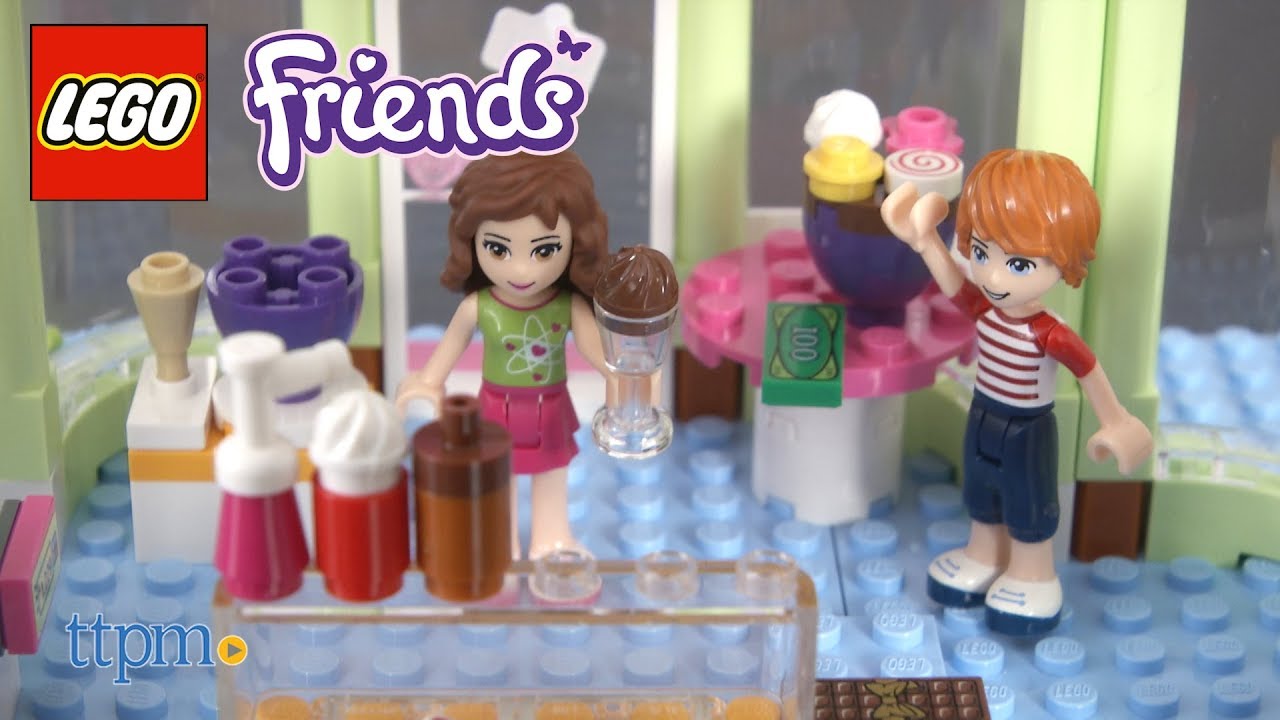 Lego Friends Heartlake Frozen Yogurt Shop From Lego Youtube
