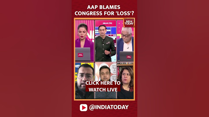Delhi Election Results 2025: AAP Blames Congress For 'Loss' | India Today