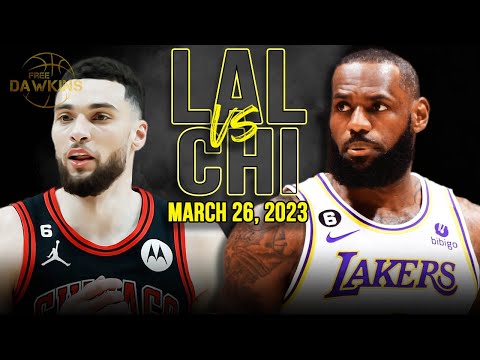 Los Angeles Lakers vs Chicago Bulls Full Game Highlights | March 26, 2023 | FreeDawkins