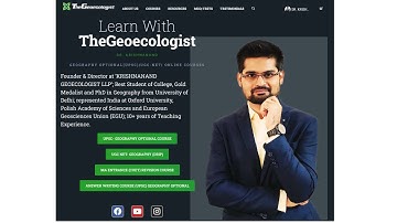 Our online geography courses -TheGeoecologist #upsc #ugcnet