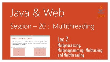 Multithreading in Java | #2 | Multiprocessing, Multiprogramming, Multitasking and Multithreading