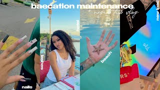 baecation maintenance vlog & trip (bday dinner, wig install, nails, lashes, ipad + more) ft sunber