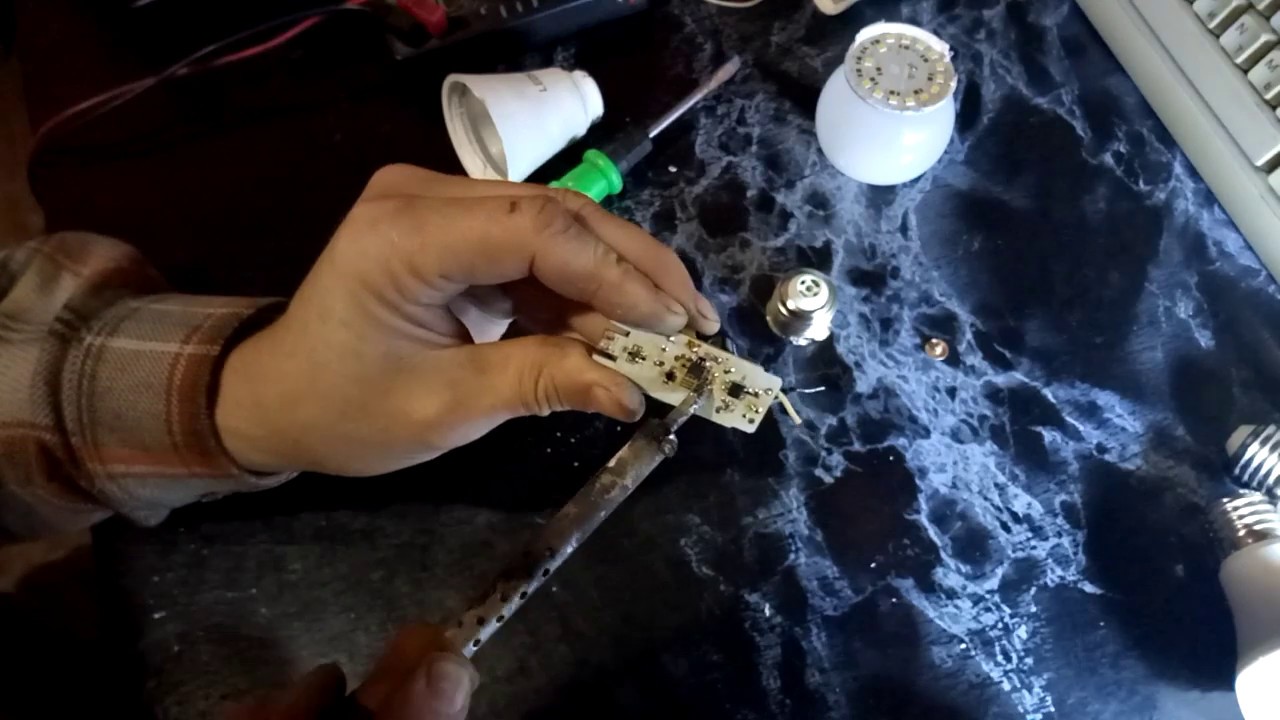 Правильный ремонт светодиодных ламп (Correct LED lamp repair) YouTube