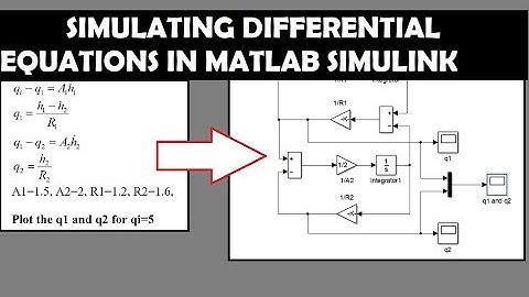 simulating systems using matlab simulink 