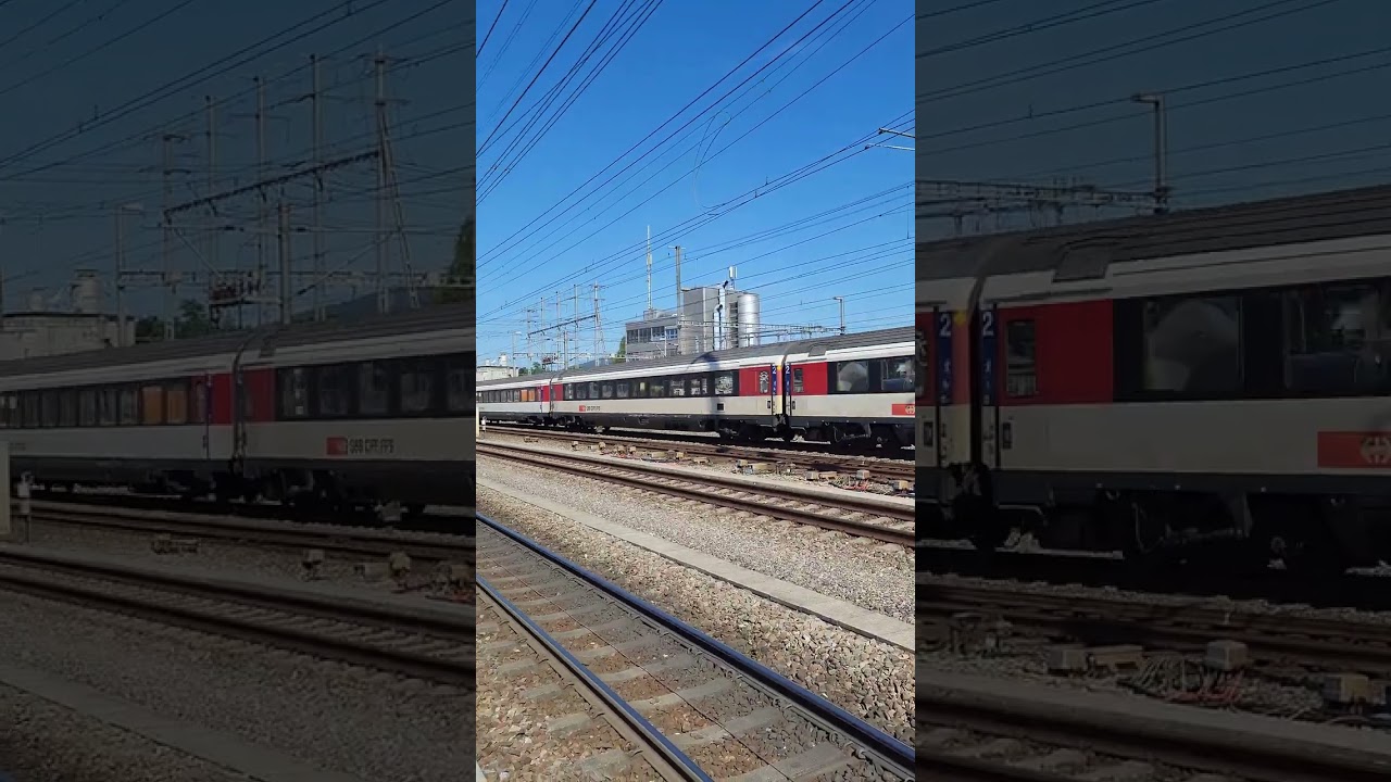 Wunderbare schnelle Zugdurchfahrt bei Aarau 🚆Train by Train @Thomas1980