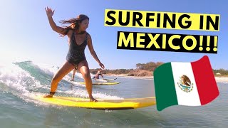 SURFING IN MEXICO for Beginners! (Punta de Mita)