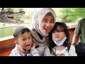 HIKS NANGIS KEJER 😭 TAKUT NAIK PERAHU - Ada Ular dan Buaya | Salsa and family