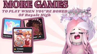MORE GAMES TO PLAY WHEN YOU'RE BORED OF ROYALE HIGH! | Dress up games! screenshot 3