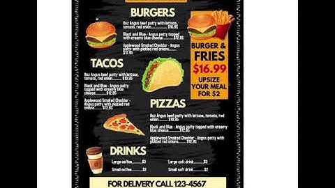 Put a menu on your Restaurant Facebook Page