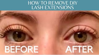 How to Remove DIY Lash Extensions || Flutter Habit, Lilac St.
