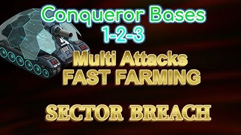 #War Commander Sector Breach Conqueror Bases 1-2-3 Multi Attacks Free Repair Rubi On #games