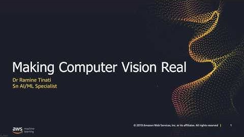 Weekly #111: AWS AI/ML: Computer Vision Models