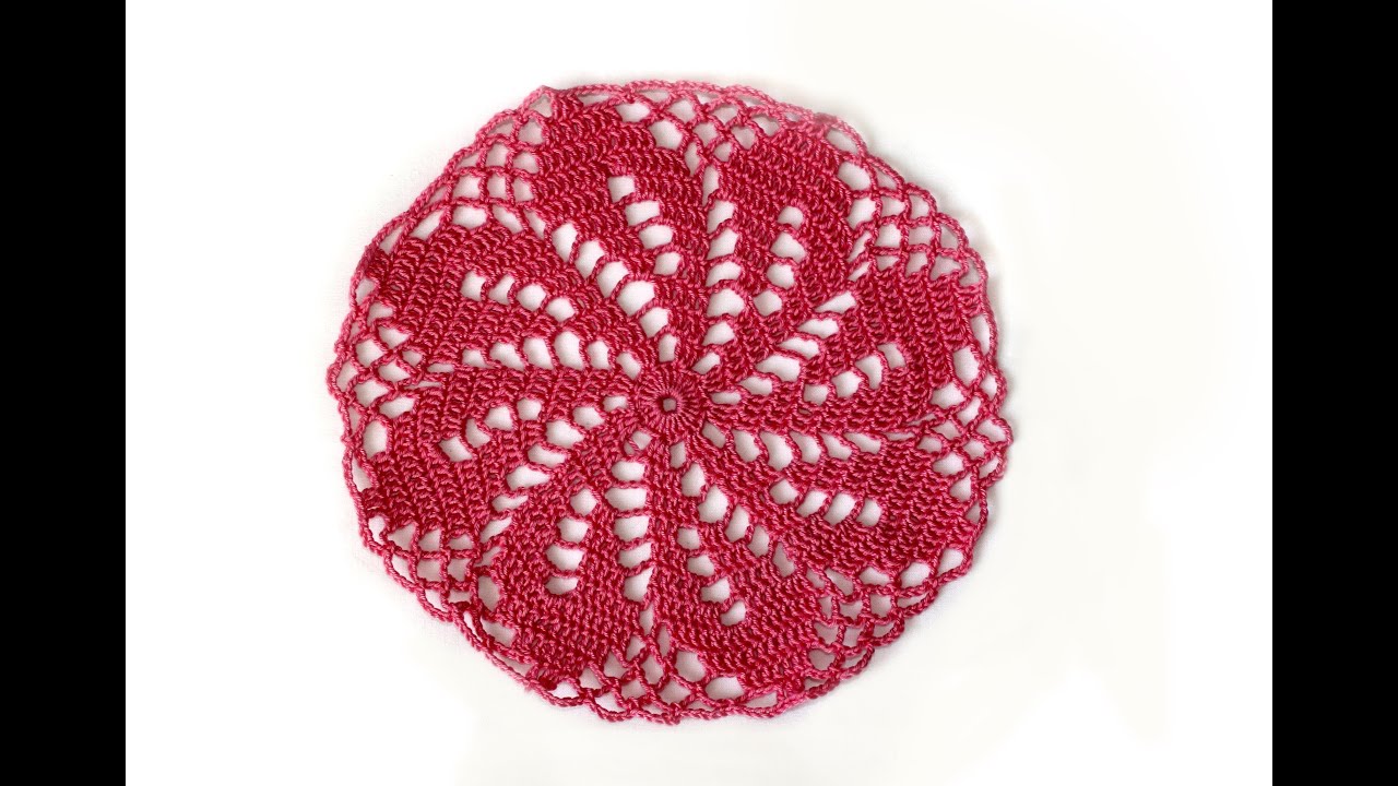 Вязание крючком. Crochet. Круглый цветочный мотив 1. Часть 1 (мотив)