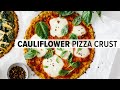 CAULIFLOWER PIZZA CRUST | best low-carb + keto pizza crust