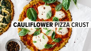 CAULIFLOWER PIZZA CRUST | best low-carb + keto pizza crust screenshot 5