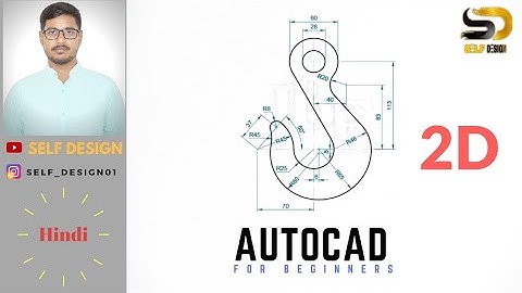 Autocad 2d tutorial #3 | Hooks design in AutoCAD|AutoCAD 2d hooks design | AutoCAD 2d drawing..rj