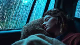 Say Goodbye to Stress &amp; Beat Insomnia with Heavy Rain and Thunder in the Car at Night