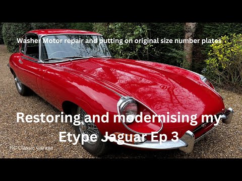 Jaguar E-Type – Ep 3 repairing the washer pump motor – restoration and modernisation