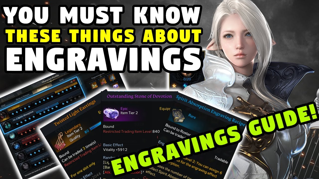 ENGRAVINGS EXPLAINED Things you MUST KNOW! | Get EARLY Class Engravings