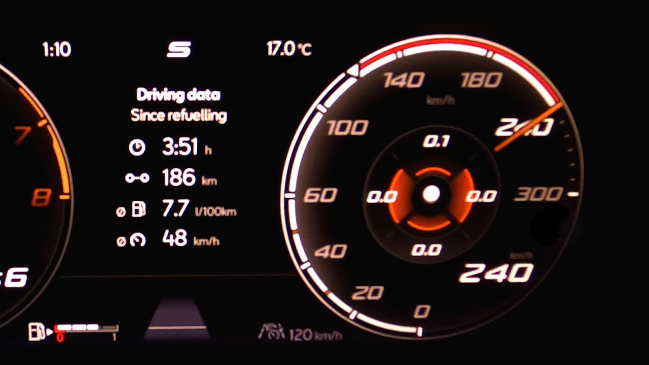 Cupra Leon ST 2.0 TSI 190 HP acceleration 0-60 mph 0-100-200 km/h top max  speed GPS drag time DSG 