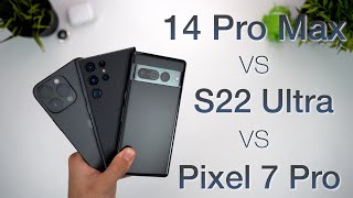 iPhone 14 Pro Max vs Galaxy S22 Ultra vs Pixel 7 Pro In-Depth Review | Best Smartphone 2022?