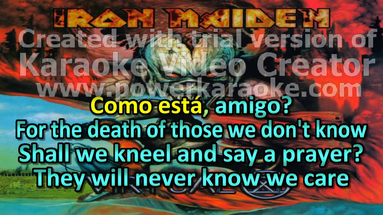 IRON MAIDEN COMO ESTAIS AMIGOS KARAOKÊ YouTube