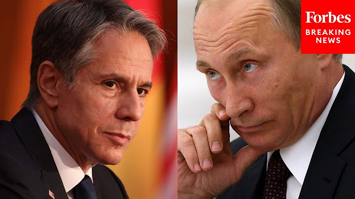 Antony Blinken Says Putin’s Plan All Along Has Been To Invade Ukraine And 'Destroy' Their Democracy
