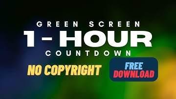 60 Minute Countdown 4K Timer Green Screen – Free VFX Overlay for Editors