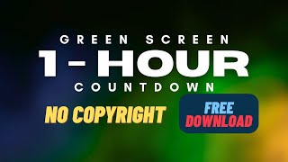 60 Minute Countdown 4K Timer Green Screen – Free VFX Overlay for Editors