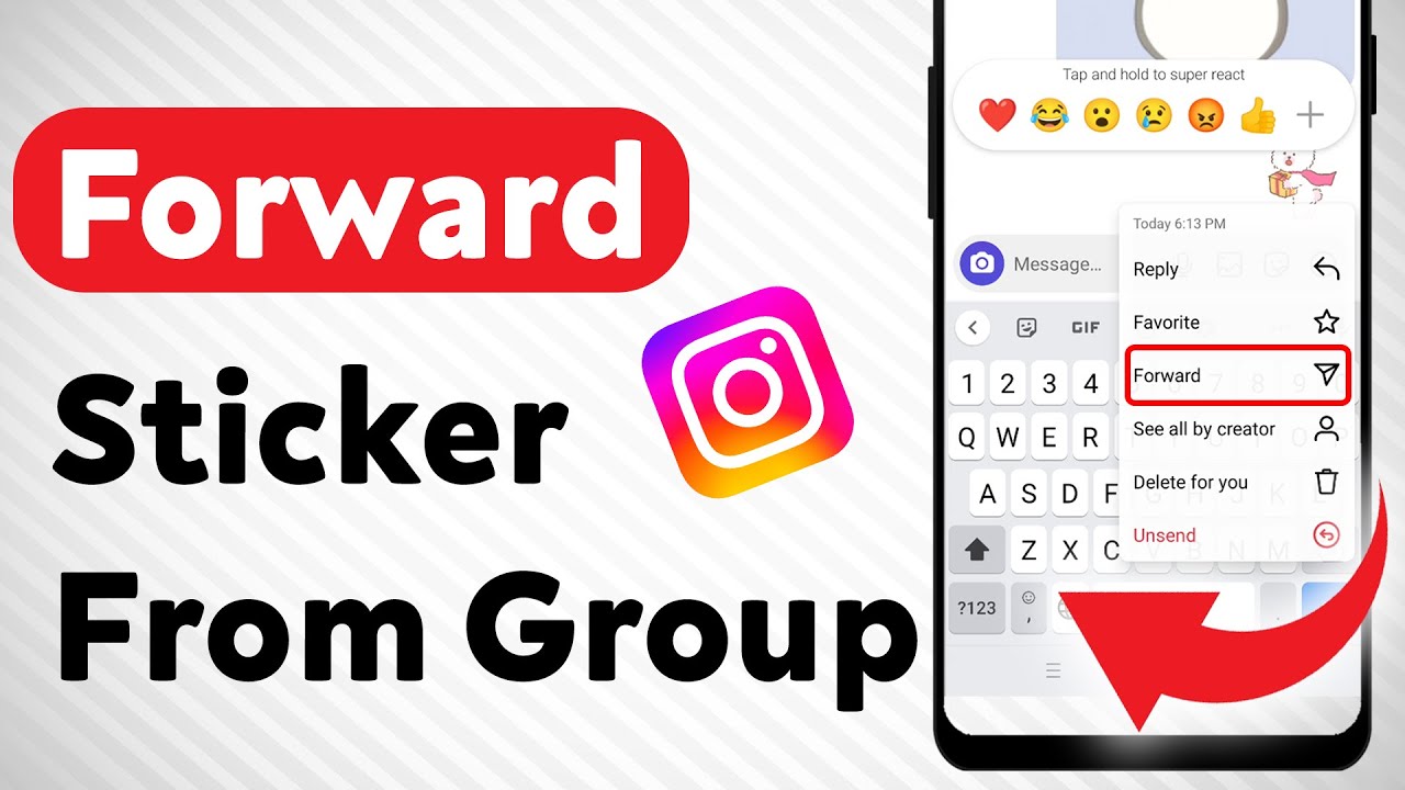How To Forward Sticker From Group On Instagram (Updated) - YouTube