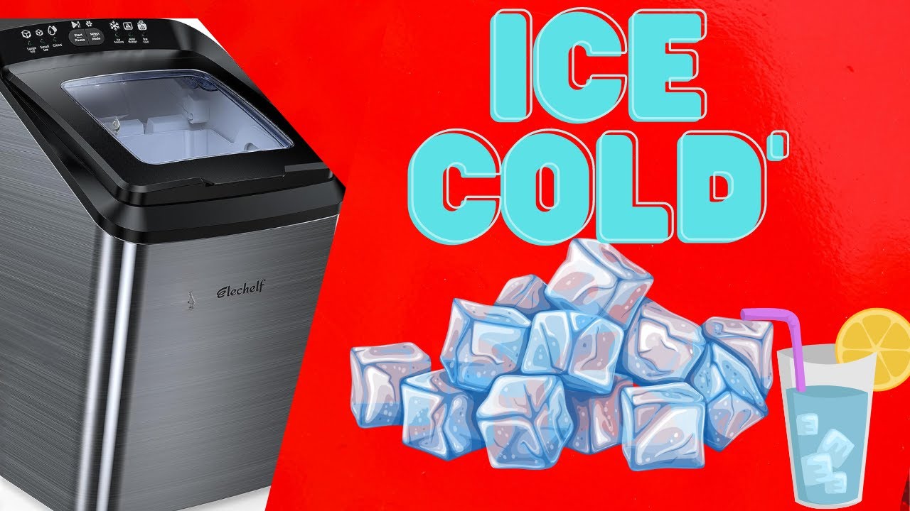 Countertop Ice Makers Countertop Ice Machine Elechelf, Cube Ready in 8
