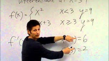 Differentiability of Piecewise Functions