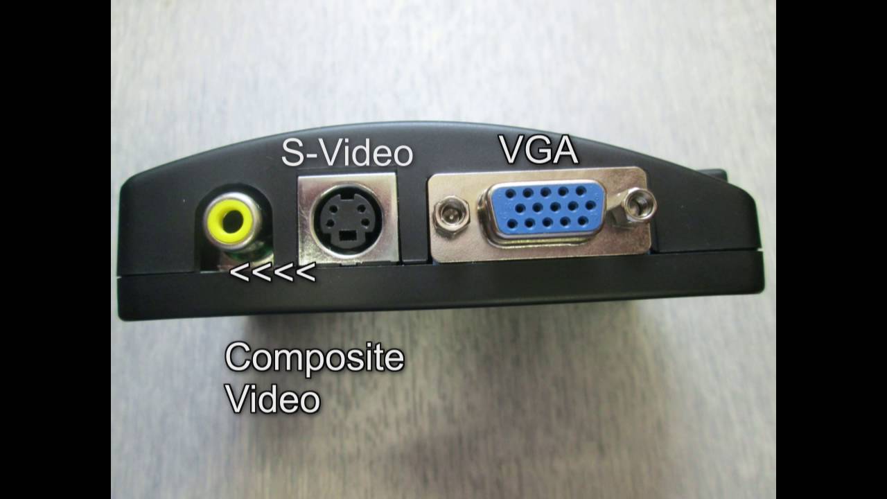 Video Out VGA zu VGA und Video out (Composite und S-Video) - YouTube