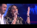 #MBCTheVoice - كريستين سعيد ، نجاة رجوي و كاظم الساهر  – اغازلك غصب عنك  - مرحلة العروض المباشرة