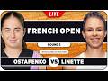 OSTAPENKO vs LINETTE • French Open 2026 • LIVE Tennis Watchalong