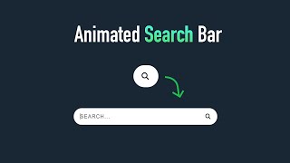 How to Make a Cool Animated Search Bar with HTML and CSS | Step-by-Step Guide | CSS Tricks screenshot 4