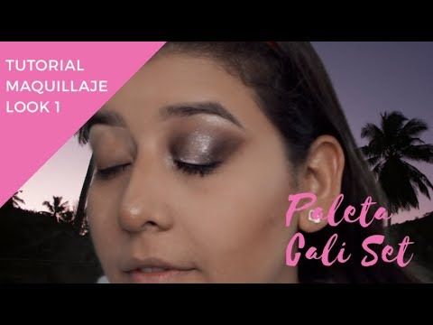 maquillaje ojos cafes Look Rápido y fácil -Paleta Cali Set Beauty Creations
